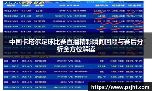 中国卡塔尔足球比赛直播精彩瞬间回顾与赛后分析全方位解读
