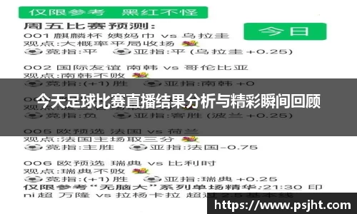今天足球比赛直播结果分析与精彩瞬间回顾